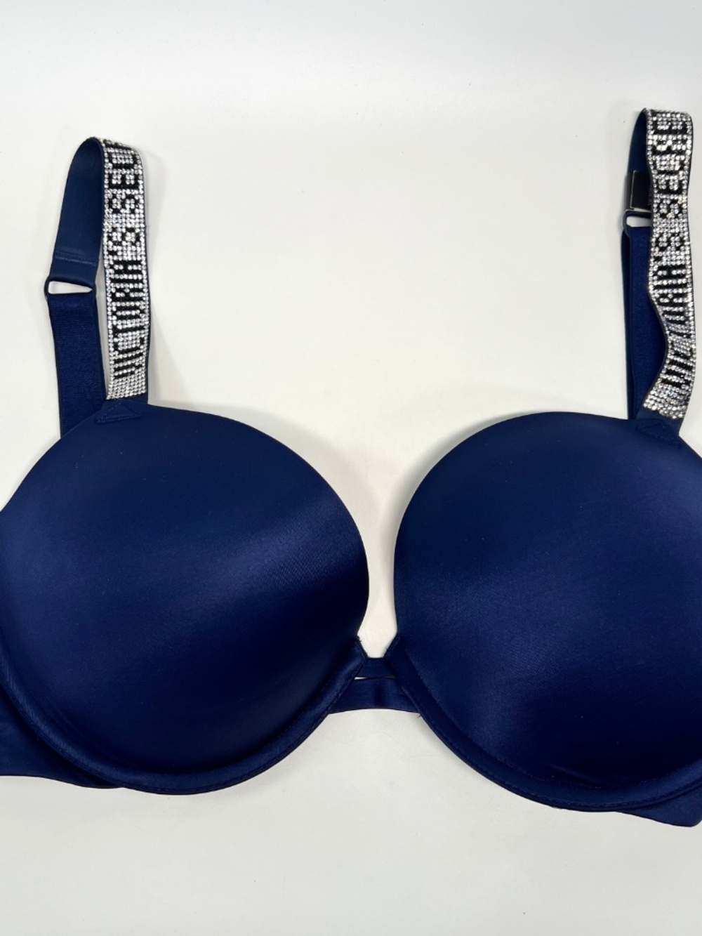 Victoria's Secret Very Sexy Push Up Shine Rhinestone Straps Bra 34DD - Picture 11 of 15
